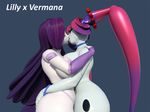  3d_(artwork) android digital_media_(artwork) female hug idsaybucketsofart kissing lilly machine robot vermana 