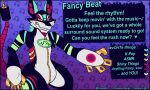 &lt;3 2021 ampwave anthro black_body black_fur blue_body blue_ears blue_fur blush cardiac_monitor clawzetto clenched_teeth digital_media_(artwork) english_text fancy_beat_(clawzetto) fur green_body green_eyes green_fur half-closed_eyes medical_instrument model_sheet multicolored_body multicolored_fur narrowed_eyes nonbinary_(lore) pink_body pink_fur pink_tail pose purple_tail scientific_instrument sharp_teeth solo standing tail teeth text two_tone_tail white_body white_fur zipper