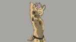 animated anthro armpit_hair armpit_tuft body_hair clothed clothing hyena jockstrap jockstrap_only looking_at_viewer male mammal musk peperott rico_(peperott) solo topless underwear underwear_only