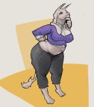 belly big_butt boss_monster_(undertale) bovid butt caprine clothing erect_nipples_under_clothes felid female floppy_ears fluffy fluffy_tail goat hi_res hybrid lion mammal md34 monster overweight overweight_female pantherine shirt smile solo sweater tail teacher thick_thighs thinking topwear toriel undertale_(series)