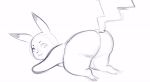 ambiguous_gender animated blush butt generation_1_pokemon mewzul nintendo pikachu pokemon pokemon_(species) shaking_butt solo swinging tail tail_motion tailwag