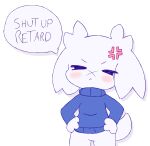 angry anthro cave_story clothing female fur hi_res lagomorph leporid mammal mimiga sodanalan1998 solo sue_sakamoto sweater topwear