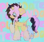 abstract_background ambiguous_gender equid equine feral fr34kpet fur hasbro hi_res horn horse mammal my_little_pony mythological_creature mythological_equine mythology pony solo tagme unicorn yellow_body yellow_fur