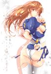  1girl ass breasts dead_or_alive from_behind kasumi_(doa) large_breasts long_hair looking_back pixiv_manga_sample solo 