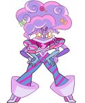  6_arms afro alien alien_humanoid alpha_channel boots bottomwear candy_quartz_(thediamond637) cartoon_network clothed clothing colorful_theme cool_colors curled_hair ear_piercing ear_ring eyewear female footwear fully_clothed fusion garnet_(steven_universe) gem gem_(species) gem_fusion gesture gloves hair hand_gesture handwear hi_res high_heeled_boots high_heels hoop_ear_ring humanoid multi_arm multi_limb not_furry pants pearl_(steven_universe) piercing pink_theme pose ring_piercing rose_quartz_universe shirt solo steven_universe sunglasses thediamond637 topwear v_sign 