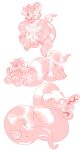 2018 2_penises anthro anthro_to_feral balls beverly_(polychaete) feet feral genitals hi_res humanoid_feet humanoid_hands lying male monochrome moobs multi_genitalia multi_penis on_front penis pink_and_white plantigrade polychaete_(artist) sequence sitting slightly_chubby slightly_chubby_anthro slightly_chubby_male solo tagme tongue tongue_out transformation worm