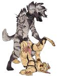  anal anal_penetration anthro balls bdsm bondage bound canine collar duo erection hyena knot male male/male mammal melthecannibal penetration sex 