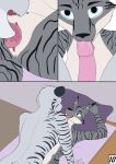 anthro comic cunnilingus duo erection felid feline fellatio female genitals hi_res licking luka_(weaselclaw) lynx male male/female mammal oral pantherine penile penis penis_lick pussy sex tiger tongue vaginal weaselclaw