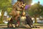 2024 3:2 3d_(artwork) absurd_res ahegao anal anal_penetration animal_genitalia animal_penis anthro anthro_on_anthro anthro_penetrated anthro_penetrating anthro_penetrating_anthro averyhyena balls big_balls big_penis blizzard_entertainment butt canid canine canine_genitalia canine_penis canis digital_media_(artwork) doggystyle duo erection eye_roll from_behind_position fur genitals gnoll hi_res hyena interspecies knot looking_pleasured male male/male male_penetrated male_penetrating male_penetrating_male mammal mythological_canine mythological_creature mythology nude outside paws penetration penis public public_nudity public_sex sex source_filmmaker tongue tongue_out warcraft were werecanid werecanine werewolf wolf worgen