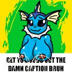 1:1 anthro areola big_breasts blue_body blue_skin blush bodily_fluids breasts digital_drawing_(artwork) digital_media_(artwork) eeveelution female frill_(anatomy) generation_1_pokemon green_background lactating looking_at_viewer membrane_(anatomy) membranous_frill meme neck_frill nintendo nipples nude pink_areola pink_nipples pokemon pokemon_(species) projectile_lactation simple_background smile solo vaporeon yellow_background yogurtbeans