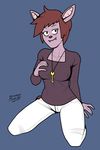  anthro bat breasts cartoon_network cerebropodrido elementofwrath eyelashes fangs female hair hand_on_breast jewelry key mammal mature_female mordecai&#039;s_wife necklace regular_show signature smile solo 