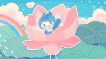 16:9 ambiguous_gender animal_humanoid blue_body flower haerang-e hi_res humanoid hyeing02 marine marine_humanoid mascot plant rainbow rose_(flower) sea_creature sky tagme wallpaper widescreen