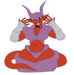 2022 2_horns absurd_res alternative_fashion arm_warmers armwear athletic athletic_female athletic_humanoid biceps big_breasts biped black_eyes black_nails breasts choker cleavage clothed clothing colored_nails crop_top crossgender demon demon_humanoid dragon_ball dragon_ball_z ear_piercing ear_stud eyelashes fangs female ferretidk front_view goth hi_res high_rise_panties horn horned_humanoid huge_hips huge_thighs humanoid humanoid_pointy_ears janemba jewelry legwear looking_at_viewer midriff mtf_crossgender nails narrowed_eyes navel necklace open_mouth open_smile panties piercing portrait pseudo_clothing shirt simple_background small_waist smile solo standing tail teeth thick_thighs thigh_highs three-quarter_portrait tongue tongue_out tongue_piercing tongue_stud topwear underwear white_background wide_hips yellow_sclera 