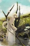 2024 anthro beastars bent_leg bird_dog branch canid canine canis cloud day detailed_background digital_media_(artwork) digital_painting_(artwork) domestic_dog erection eyebrows fur genitals grass hi_res humanoid_genitalia humanoid_penis hunting_dog jack_(beastars) labrador looking_at_viewer male mammal nude open_mouth open_smile outside painterly penis plant retriever rock sidekick signature sky smile solo standing translucent tree tuft water