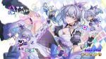  3girls alternate_costume commentary copyright_name elicooc enmaided highres honkai:_star_rail honkai_(series) maid mini_person minigirl multiple_girls silver_wolf_(honkai:_star_rail) 