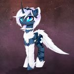  blue_eyes blue_fur cutie_mark eyelashes feathered_wings feathers female feral friendship_is_magic fur hair hooves horn magnaluna my_little_pony paws princess_luna_(mlp) smile solo standing tongue white_fur white_hair wings 