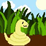  ambiguous_gender animated day digital_media_(artwork) feral grass hi_res light pixel_(artwork) pixel_animation plant redxw_(artist) reptile scalie snake solo sunlight 