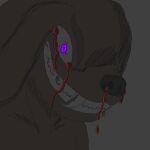  ambiguous_gender animated anthro blood blood_from_eye bodily_fluids canid canine digital_media_(artwork) gore hi_res mammal nosebleed pixel_(artwork) pixel_animation redxw_(artist) simple_background solo 