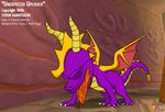  dragon eyes_closed feral horn spyro spyro_the_dragon torin_darkflight video_games vomit wings 