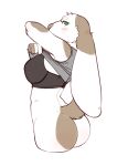  absurd_res anthro ayannzer bottomless bra clothed clothing domestic_rabbit ears_down female hi_res lagomorph leporid lop_rabbit mammal oryctolagus partially_clothed pivoted_ears rabbit solo underwear undressing 