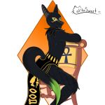  absurd_res anthro canid canine canis catitosweet chair clothing fur furniture hi_res jackal male male/male mammal mesh simple_background solo symbol 