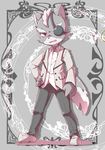  anthro black_nose canine clothing eye_patch eyewear footwear fur grey_fur male mammal nintendo red_eyes solo star_fox suit video_games white_fur wolf wolf_o&#039;donnell きゃらられな 