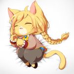  artist_request blonde_hair cat cat_busters character_request eyes_closed furry short_hair sleeping 