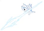  2020 attack black_nose black_sclera cel_shading colored digital_media_(artwork) female guardian_spirit long_ears melee_weapon ori_(ori) ori_(series) polearm ranged_weapon shaded simple_background solo spear tail throwing_object throwing_weapon vavacung weapon white_background white_body white_ears white_eyes white_tail 