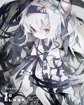  1girl albino bare_shoulders closed_mouth commission english_text highres looking_at_viewer original pale_skin red_eyes skeb_commission solo soresaki white_hair 