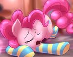  equine eyes_closed feral friendship_is_magic fur hair lattynskit mammal my_little_pony pink_fur pink_hair pinkie_pie_(mlp) safe solo 