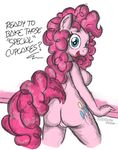  anthro breasts butt earth_pony equine female flutterthrash friendship_is_magic horse looking_at_viewer mammal my_little_pony nipples nude pinkie_pie_(mlp) pony pussy side_boob solo 