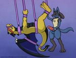 anthro balls bdsm blindfold bondage bound dorrex dragon duo foreplay gag invalid_tag knot lizard lucario male male/male nintendo penis playing pok&eacute;mon reptile scalie video_games 