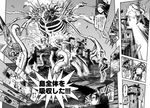  boots cannon choufu_shimin comic glasses greyscale hair_over_one_eye hat headgear kantai_collection kirishima_(kantai_collection) kongou_(kantai_collection) monochrome monster page_number shinkaisei-kan short_hair sweat tentacles tower translated tricorne 