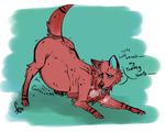  ambiguous_gender belly big_belly bloated canine digestion feral fox fur mammal squidbiscuit tongue tongue_out 