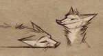  2016 abstract ambiguous_gender canine eyes_closed feral fox happy lying mammal on_front sketch skia 