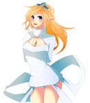  1girl blonde_hair blue_eyes janna_windforce league_of_legends pointy_ears smile solo sweater 