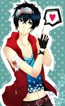  black_hair gareki_(karneval) goggles heart karneval 