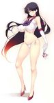  3: bangs bare_legs between_fingers bishoujo_senshi_sailor_moon black_hair blush breasts choker closed_mouth covered_nipples earrings elbow_gloves floating_hair full_body gloves hand_on_own_chest high_heels hino_rei image_sample jewelry large_breasts legs long_hair long_legs looking_at_viewer magical_girl mochi_kuu_usagi navel panties pixiv_sample purple_eyes purple_hair red_footwear sailor_mars school_uniform serafuku shadow shoes side-tie_panties standing star star_earrings talisman tiara torn_clothes underwear very_long_hair white_gloves white_panties 