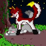 animated blush canine duo female fen fox ghosty invalid_tag male male/female mammal pixel wolf 