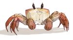  ambiguous_gender arthropod crab crustacean feral front_view hybrid iguanamouth marine multi_leg multi_limb paws solo standing 