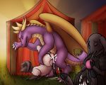  animal_genitalia being_watched caprine critterclaws cum dragon female feral feral_on_feral horn interspecies male male/female mammal marble_(gittonsxv) penetration penis public pussy quartz_(gittonsxv) sex sheep size_difference spyro spyro_the_dragon video_games wings 