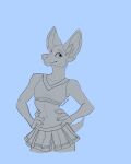 absurd_res anthro anus canid canine canis clion clothed clothing collar domestic_dog female female/female hi_res male mammal solo