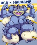 absurd_res anthro ayylmao0129 brush cleaning_tool feet generation_1_pokemon hi_res humanoid machamp machine male nintendo pokemon pokemon_(species) solo tickling tickling_armpits tickling_feet tickling_machine tickling_sides