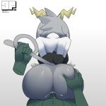 abs absurd_res anon anthro antlers anus bodily_fluids bovid butt butt_grab caprine clothed clothing cum cum_in_pussy cum_inside digital_media_(artwork) duo female female_penetrated floating_hands fur fur_tuft gamesfan genital_fluids genitals goat green_body grey_body grey_fur hand_on_butt hi_res horn human humanoid interspecies jackalope lagomorph leporid male male/female male_penetrating male_penetrating_female mammal motion_lines muscular nude penetration pseudoregalia pussy rabbit sex signature simple_background squish sybil_(pseudoregalia) tail tail_pull topwear tuft vaginal vaginal_penetration