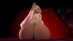 anthro barely_visible_genitalia barely_visible_pussy bed bedroom_eyes female furniture generation_4_pokemon genitals hi_res lopunny narrowed_eyes nintendo on_bed pokemon pokemon_(species) pussy seductive shiny_pokemon soldierguy solo tagme warfare_lopunny