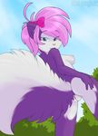  anthro breasts butt female fifi_la_fume fifi_le_fume fluffy_tail furry_wolf helsy mammal nipples pussy side_boob skunk solo tiny_toon_adventures tiny_toons warner_brothers 