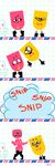  animate_inanimate clothing comic female footwear male necktie nintendo paper shoes snipperclips video_games 