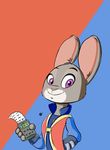  2016 anthro clothed clothing disney duo female fur judy_hopps lagomorph mammal nekr0ns rabbit zootopia 