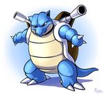  2016 blastoise digital_media_(artwork) earthgwee featureless_crotch nintendo pok&eacute;mon smile smug solo video_games 