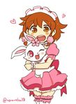  2girls artist_request character_request furry jewelpet multiple_girls pink_eyes rabbit ruby_(jewelpet) 